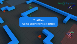 TruGENa - Game Engine for Navigation: A versatile System for Localization, Navigation and Control of Mobile Robots via Game Engine Unity3D