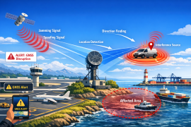 202 - Detection of Jamming and Spoofing Events in Global Navigation Satellite System (GNSS) Networks and Alerting Users of GPS-Based Navigation Systems with SJAWS Skysweeper